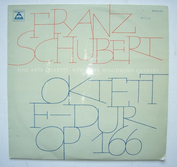 Franz Schubert (1797-1828) • Oktett F-Dur op. 166 LP • Fine Arts Quartet