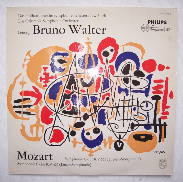 Bruno Walter: Wolfgang Amadeus Mozart (1756-1791) - Symphonies Jupiter & Linzer LP
