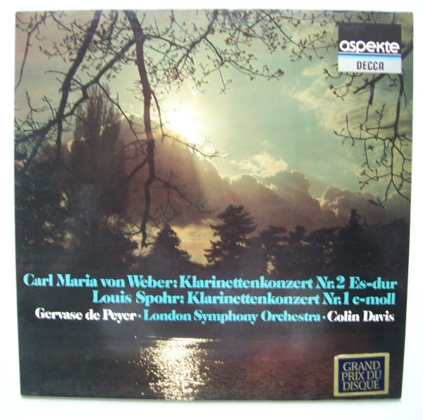 Carl Maria von Weber (1786-1826) - Klarinettenkonzert Nr. 2 Es-Dur LP - Gervase de Peyer