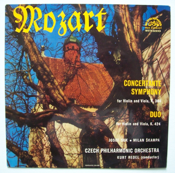 Mozart (1756-1791) • Concertante Symphony LP • Josef Suk, Milan Skampa