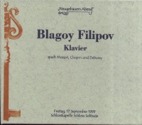 Blagoy Filipov spielt Mozart, Chopin und Debussy CD