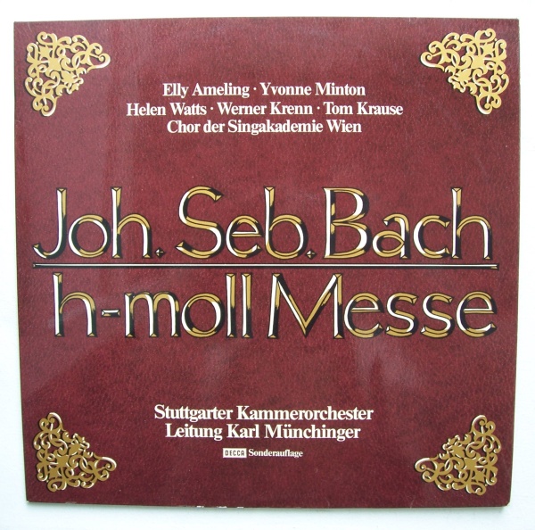 Johann Sebastian Bach (1685-1750) • H-Moll Messe 2 LPs • Elly Ameling