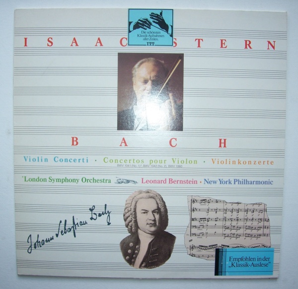 Johann Sebastian Bach (1685-1750) • Violin Concerti LP • Isaac Stern