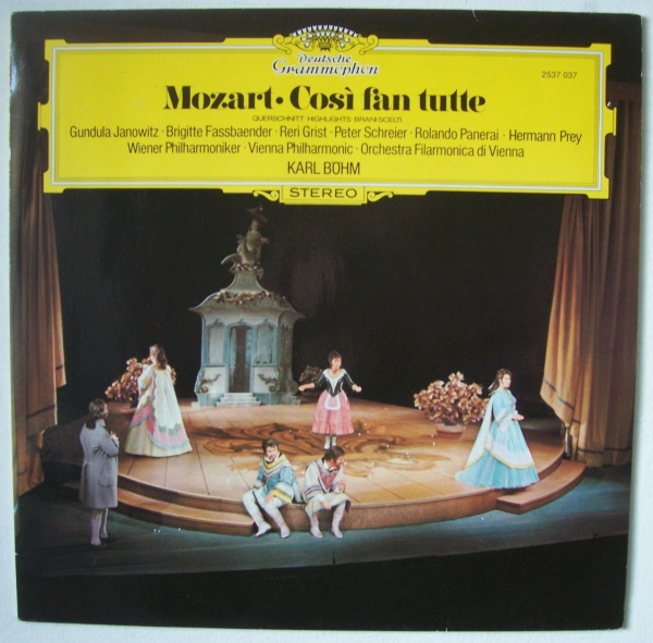 Wolfgang Amadeus Mozart (1756-1791) • Cosi fan tutte LP • Karl Böhm
