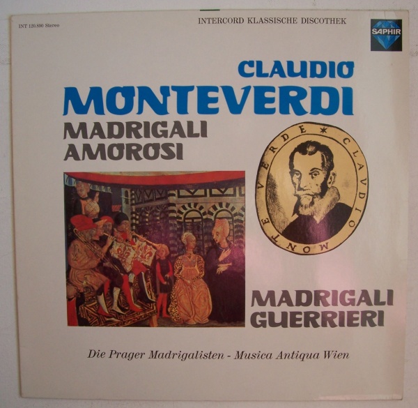 Monteverdi (1567-1643) • Madrigali Amorosi / Madrigali Guerrieri LP • René Clemencic