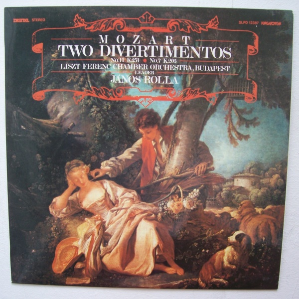 Wolfgang Amadeus Mozart (1756-1791) • Two Divertimentos LP • Janos Rolla