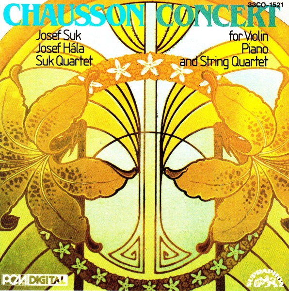 Ernest Chausson (1855-1899) • Concert for Violin, Piano and String Quartet CD