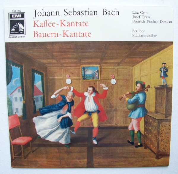 Bach (1685-1750) • Kaffee-Kantate / Bauern-Kantate LP • Dietrich Fischer-Dieskau
