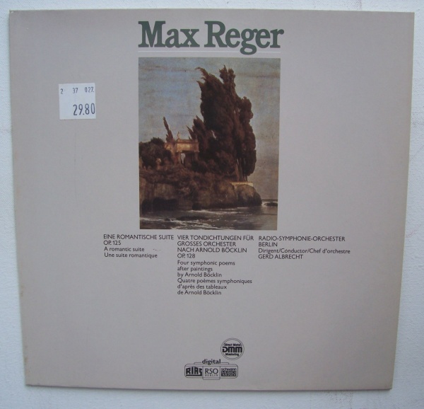Max Reger (1873-1916) • Eine Romantische Suite op. 125 LP • Gerd Albrecht
