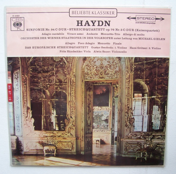 Joseph Haydn (1732-1809) • Sinfonie Nr. 94 C-Dur LP • Michael Gielen