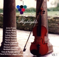 Rheingau Musik Festival Highlights Vol. 1 CD