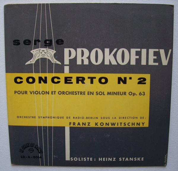 Sergei Prokofiev (1891-1953) • Concerto No. 2 pour violon 10" • Heinz c