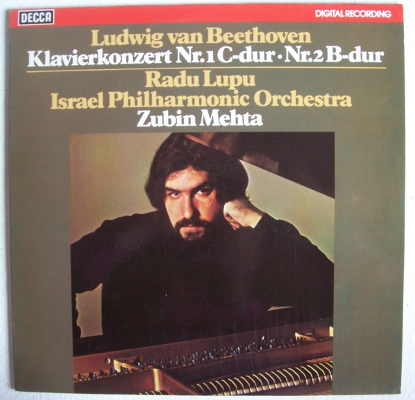 Radu Lupu: Beethoven (1770-1827) • Klavierkonzert Nr. 1 C-Dur & Nr. 2 B-Dur LP
