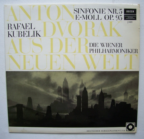 Dvorak (1841-1904) • Sinfonie Nr. 5 "Aus der Neuen Welt" LP • Rafael Kubelik