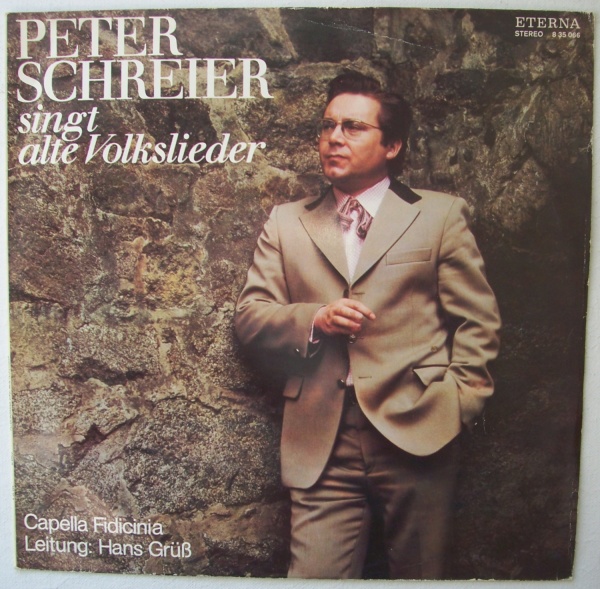 Peter Schreier singt alte Volkslieder LP