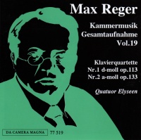 Max Reger (1873-1916) • Klavierquartette CD •...