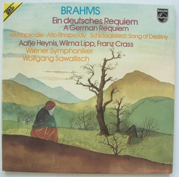 Johannes Brahms (1833-1897) • Ein Deutsches Requiem 2 LPs • Wolfgang Sawallisch