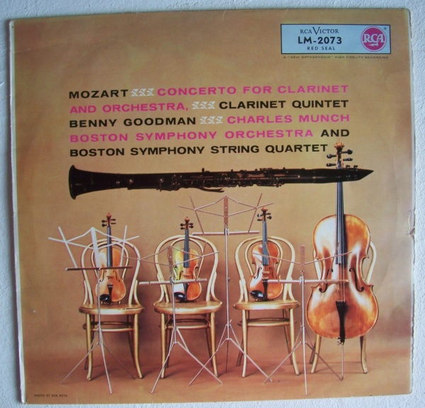 Wolfgang Amadeus Mozart (1756-1791) • Concerto for Clarinet LP • Benny Goodman