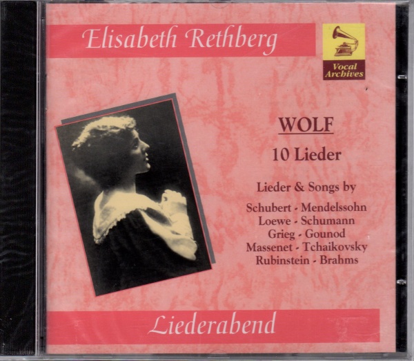 Elisabeth Rethberg: Hugo Wolf (1860-1903) • 10 Lieder CD