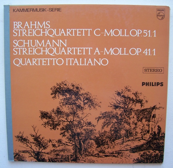 Johannes Brahms (1833-1897) & Robert Schumann (1810-1856) • Streichquartette LP • Quartetto Italiano