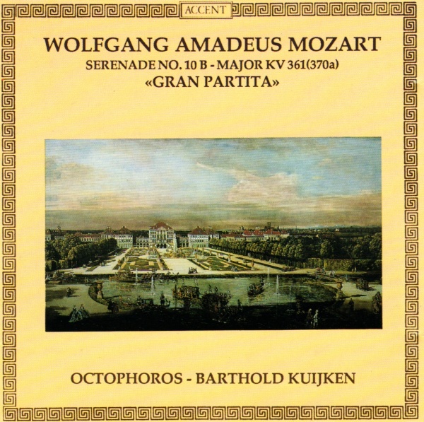 Wolfgang Amadeus Mozart (1756-1791) • Gran Partita CD • Barthold Kuijken