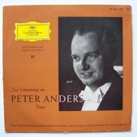 Peter Anders • Historische Aufnahmen II 10"