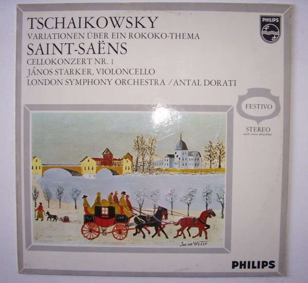 Janos Starker: Tchaikovsky • Variationen & Saint-Saens • Cellokonzert LP