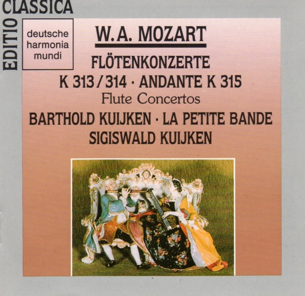 Wolfgang Amadeus Mozart (1756-1791) • Flötenkonzerte CD • Barthold Kuijken