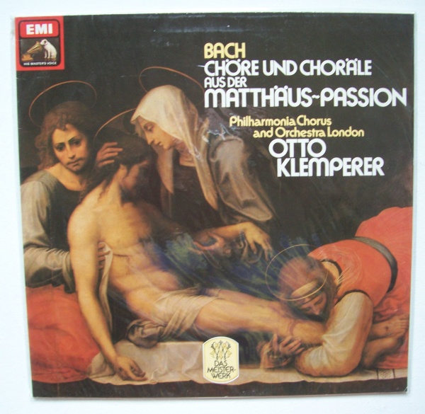 Bach (1685-1750): Chöre und Choräle aus der Matthäus-Passion LP • Otto Klemperer