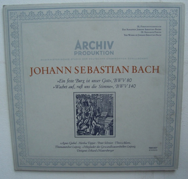 Johann Sebastian Bach (1685-1750) • Ein feste Burg ist unser Gott LP