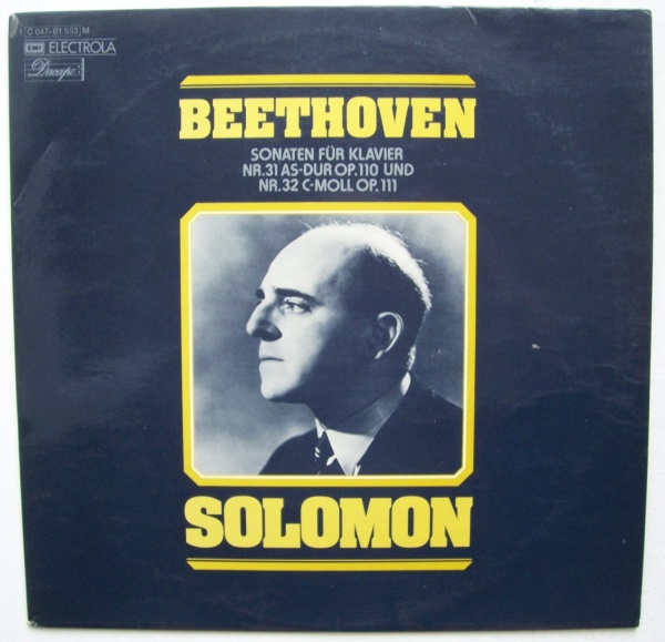 Solomon: Ludwig van Beethoven (1770-1827) • Sonaten für Klavier LP