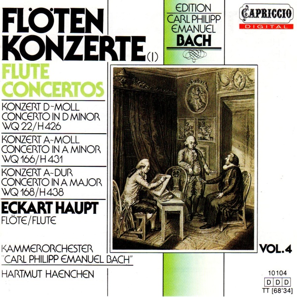 Carl Philipp Emanuel Bach (1714-1788) • Flötenkonzerte I / Flute Concertos I CD