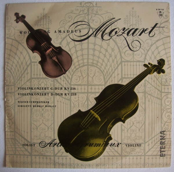 Wolfgang Amadeus Mozart (1756-1791) • Violinkonzerte LP • Arthur Grumiaux