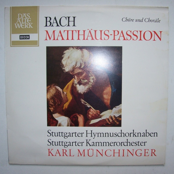 Johann Sebastian Bach (1685-1750) • Matthäus-Passion LP