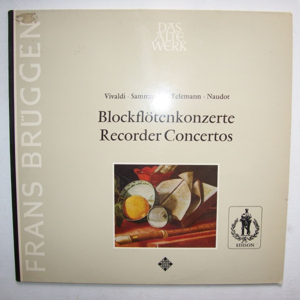 Blockflötenkonzerte - Recorder Concertos LP • Frans Brüggen