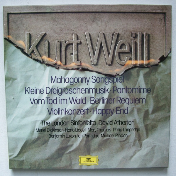 Kurt Weill (1900-1950) • Mahagonny-Songspiel etc. 3 LP-Box