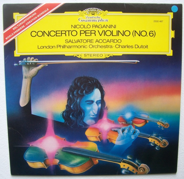 Nicolò Paganini (1782-1840) • Concerto per Violino (No. 6) LP • Salvatore Accardo