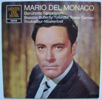 Mario del Monaco • Berühmte Tenorarien LP