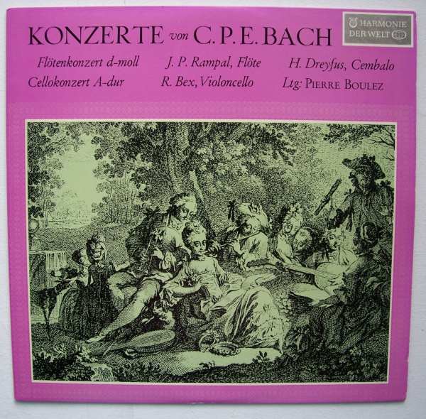 Carl Philipp Emanuel Bach (1714-1788) - Flötenkonzert d-moll LP - Pierre Boulez