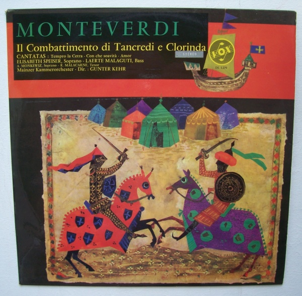 Claudio Monteverdi (1567-1643) – Il Combattimento di Tancredi e Glorinda LP