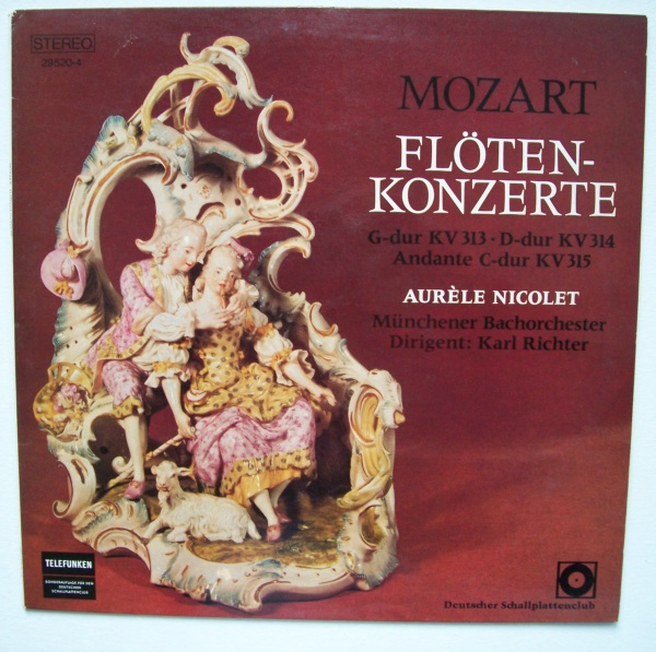Wolfgang Amadeus Mozart (1756-1791) • Flötenkonzerte LP • Aurèle Nicolet