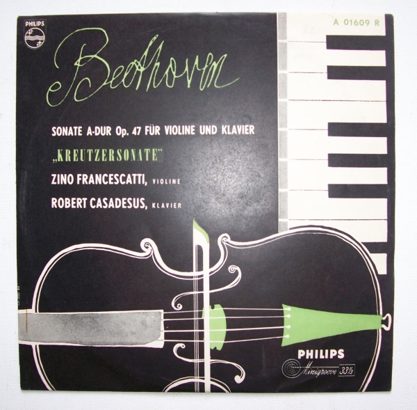 Ludwig van Beethoven (1770-1827) • Kreutzersonate 10" • Zino Francescatti