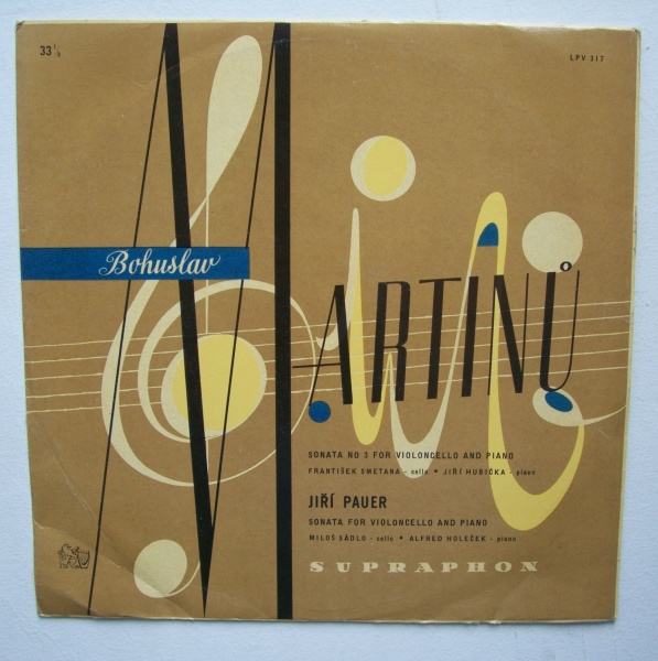 Bohuslav Martinu (1890-1959) • Sonata No. 3 for Violoncello and Piano LP