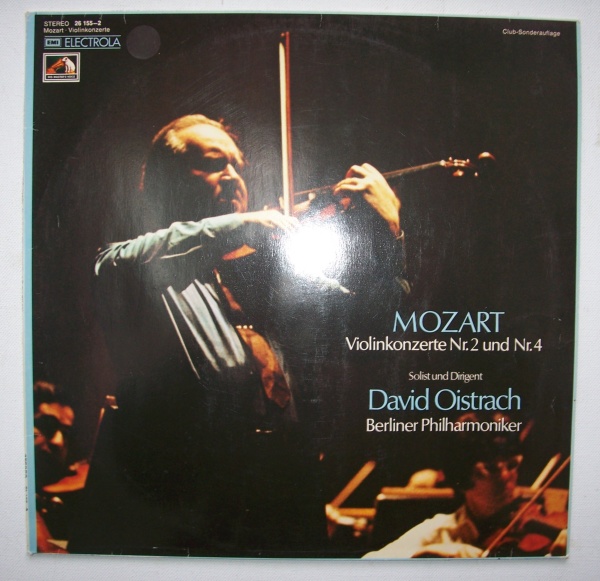 David Oistrach: Mozart (1756-1791) - Violinkonzerte Nr. 2 & Nr. 4 LP