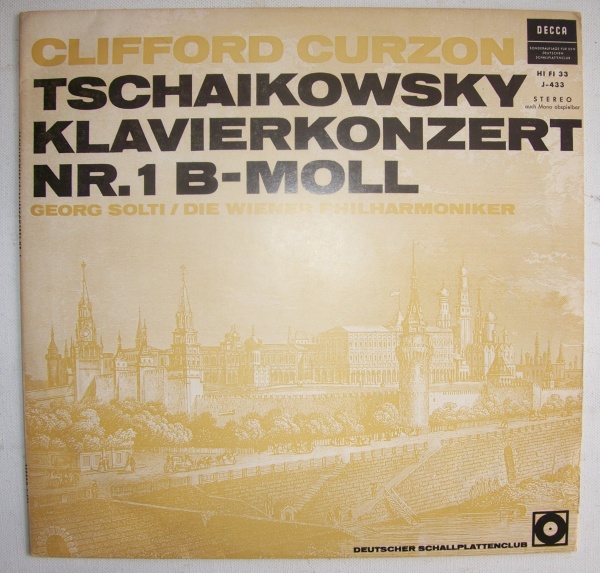Peter Tchaikovsky (1840-1893) • Klavierkonzert Nr. 1 LP • Clifford Curzon