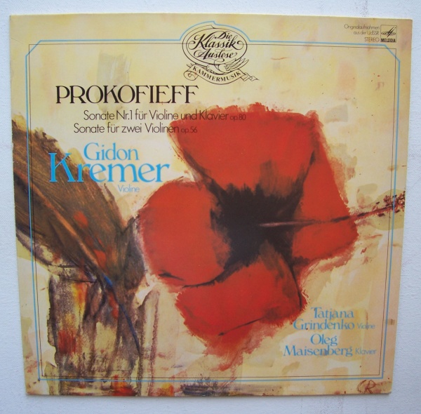 Prokofiev (1891-1953) • Sonate Nr. 1 für Violine und Klavier LP • Gidon Kremer