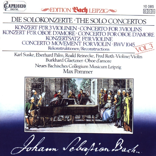 Johann Sebastian Bach (1685-1750) • The Solo Concertos III CD • Karl Suske