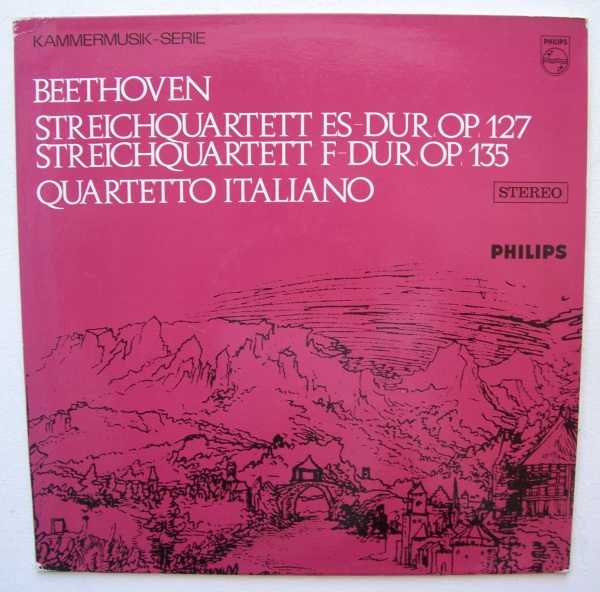 Ludwig van Beethoven (1770-1827) • Streichquartett Es-Dur op. 127 & F-Dur op. 135 LP • Quartetto Italiano