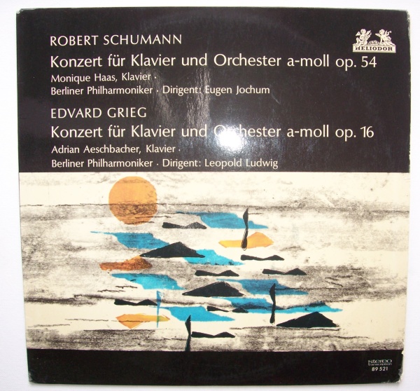 Schumann (1810-1856) • Konzert für Klavier  a-moll op. 54 LP • Monique Haas