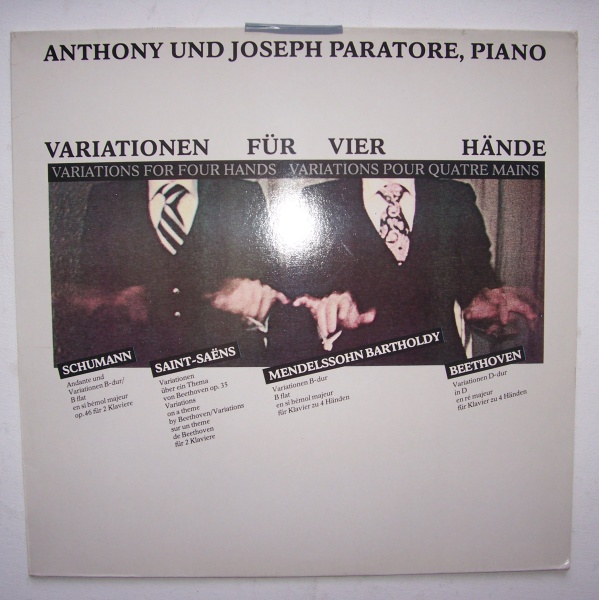Anthony & Joseph Paratore - Variationen für vier Hände LP